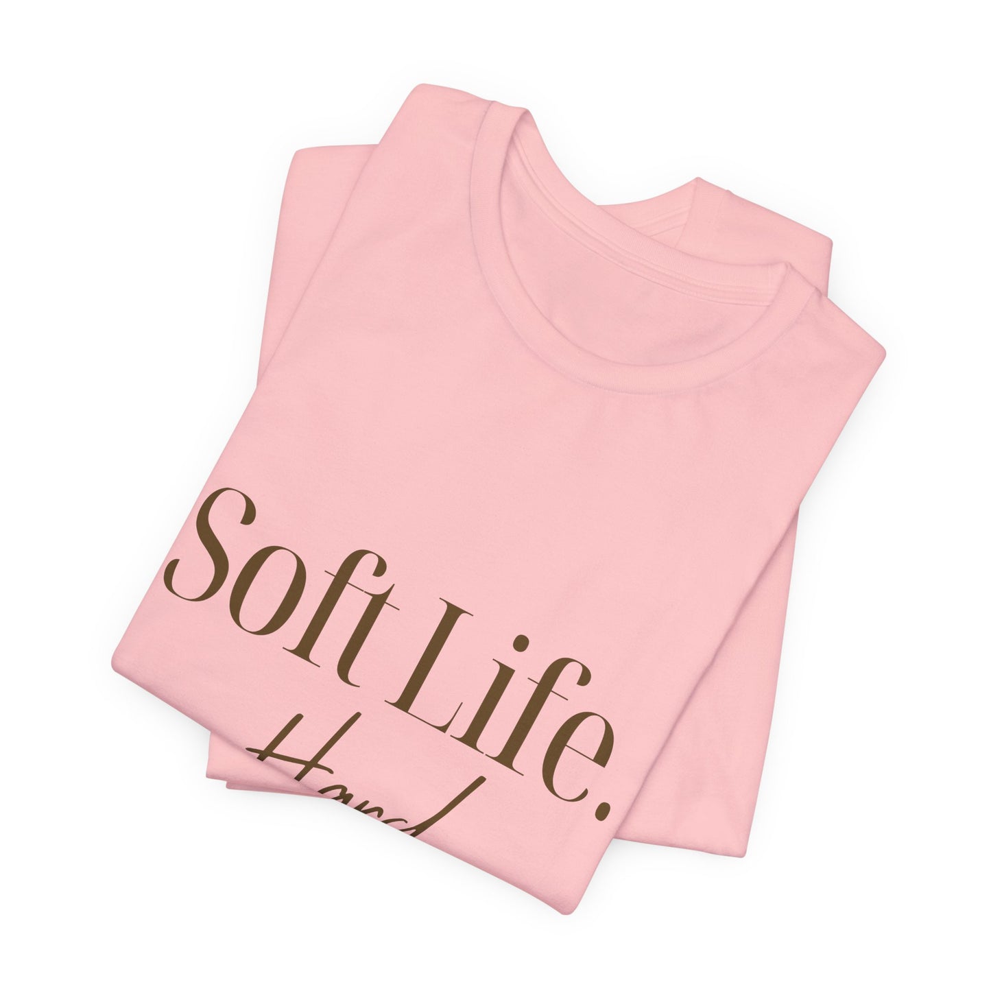 Soft Life. Hard Boundaries. Tee — Minimalist Self-Care Graphic Shirt