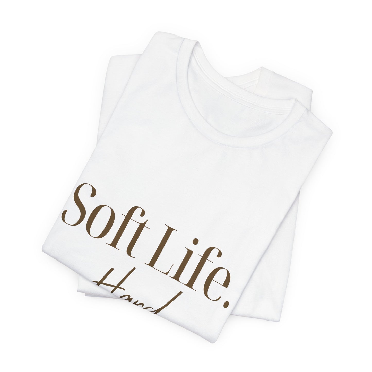 Soft Life. Hard Boundaries. Tee — Minimalist Self-Care Graphic Shirt