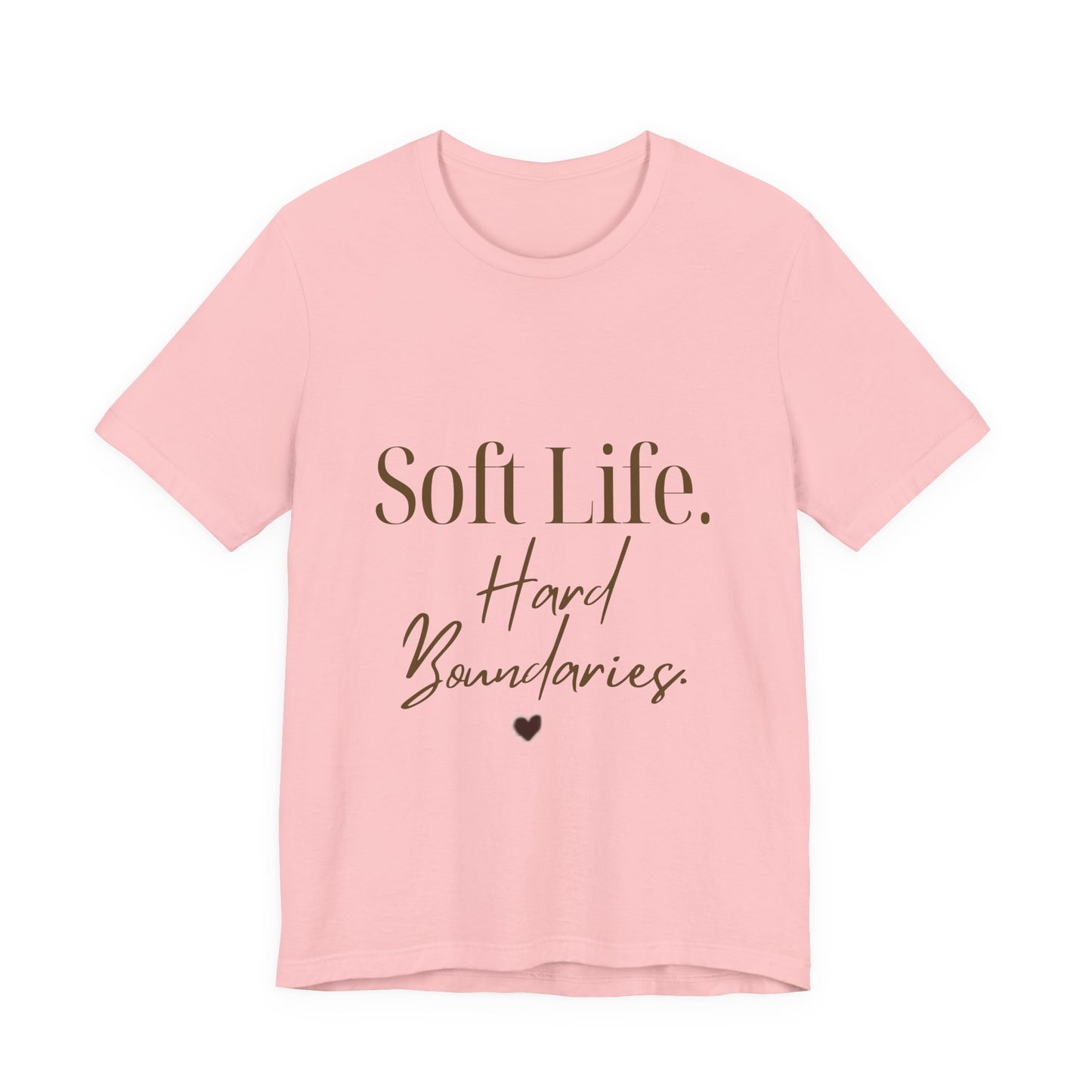 Soft Life. Hard Boundaries. Tee — Minimalist Self-Care Graphic Shirt